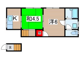 フラッツ荘園の物件間取画像